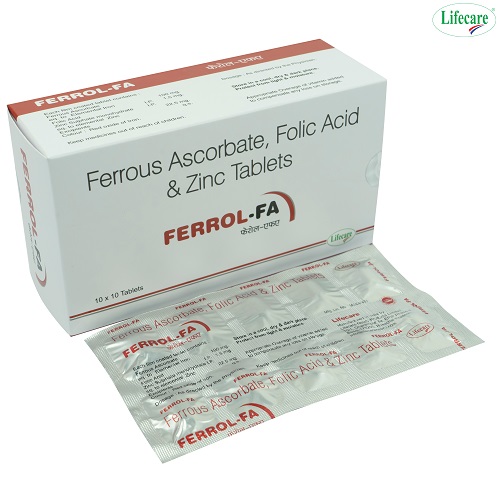 Ferrous Ascorbate, Folic Acid, and Zinc Tablets